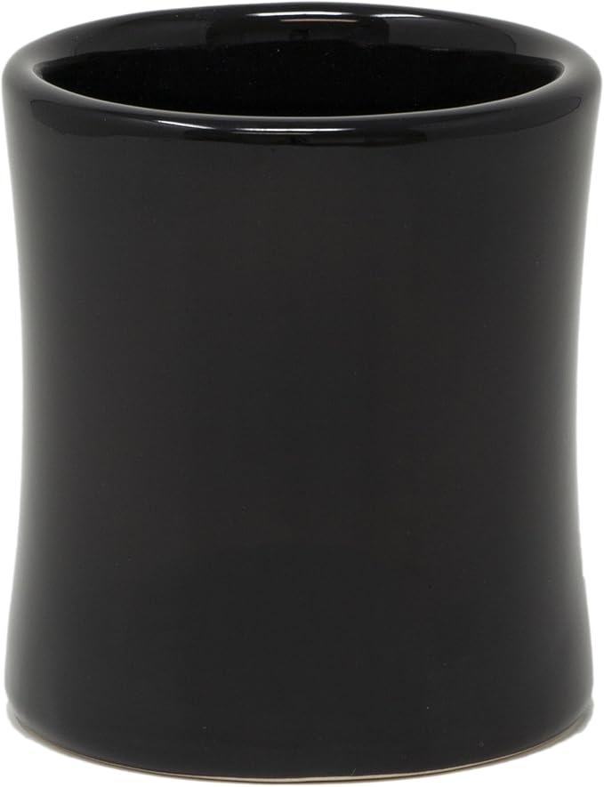 Funny Guy Mugs Classic Retro Diner Coffee Mug - Heavy Duty 10 Oz Stoneware Cup with Easy Grip Handle - Ideal for Hot and Cold Beverages (Black, 10 Ounce)