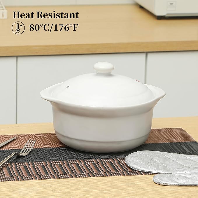 Leetaltree Brown with Black Striped Placemats Set of 12 - Heat Resistant Non-Slip Place mats for Dining Table, Washable Durable PVC Vinyl Woven Table Mats(Brown Stripe, 12)