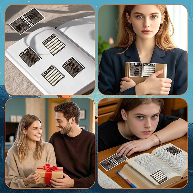 Bible Emergency Numbers Magnetic Bookmark - Wxiben 8Pcs Christian Book Mark Magnet Bible Verse Magnetic Bookmarks Religious Catholic Page Marker Clip for Sunday School Confirmation Gifts for Teen