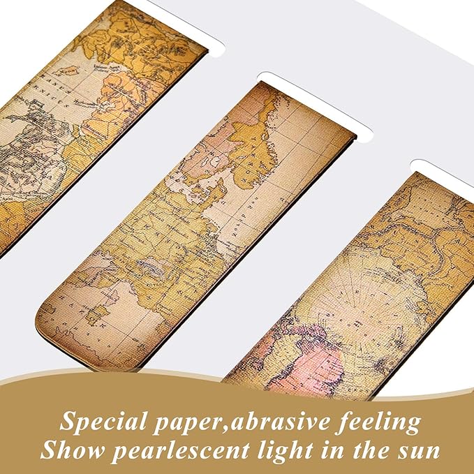 10 Pieces Magnetic Bookmarks Magnet Page Markers Classic Reading Bookmarks Vintage Magnetic Page Clip Assorted Book Markers Set for Students Reading