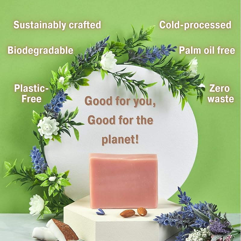 All Natural Soap For Women & Men | Lavender Soap | Handmade Soap | Natural Body Soap | Vegan Soap | Coconut Soap Bar | Chemical Free Natural Soap | Essential Oil Soap |Artisan Soap |Lavender Hand Soap