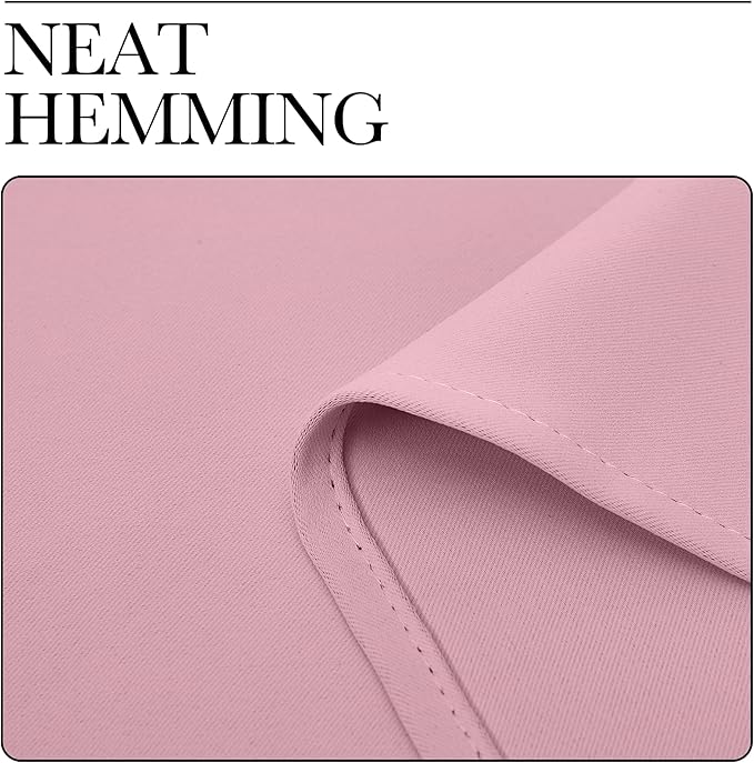 NICETOWN Blackout Window Curtains 80 inch Long, 2 Panels, 34 inch, Rouge Pink, Grommet Top Room Darkening Thermal Insulated Solid Vertical Drapes for Bedroom/Kid Room