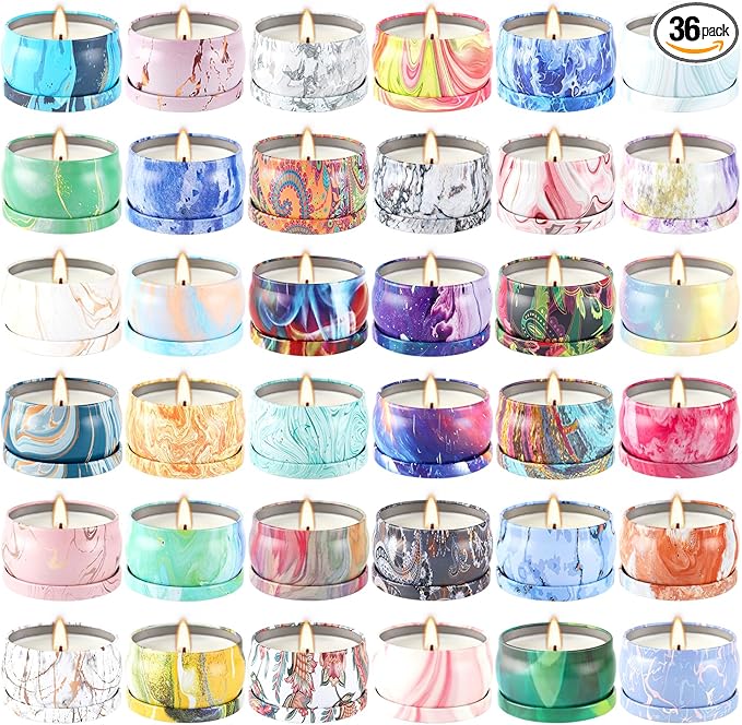 Scented Candles Gift Set for Women, 36 Pack 2.5 Oz Soy Wax Aromatherapy Candles for Home Scented, Perfect for Birthday, Christmas, Stress Relief, Spa, Bath, and Home Decor, Gift Boxed