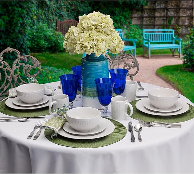 Pfaltzgraff Cassandra 16-Piece Porcelain Dinnerware Set, Service For 4