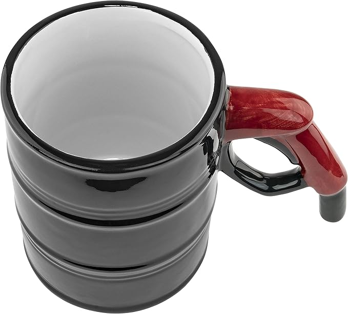 Oil Drum Gas Pump Handle 14oz Ceramic Coffee & Tea Mug - Fairly Odd Novelties