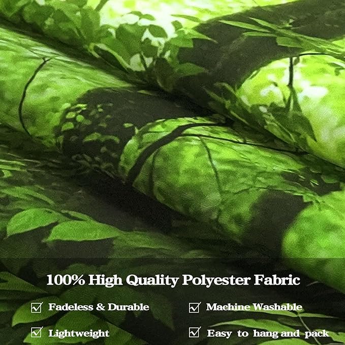 Lunerfex Forest Tapestry Natural Wall Green Tapestry for Bedroom Ceiling Tapestries Wall Hanging for Bedroom Living Room Wall Decor Forest-1 70"x90"