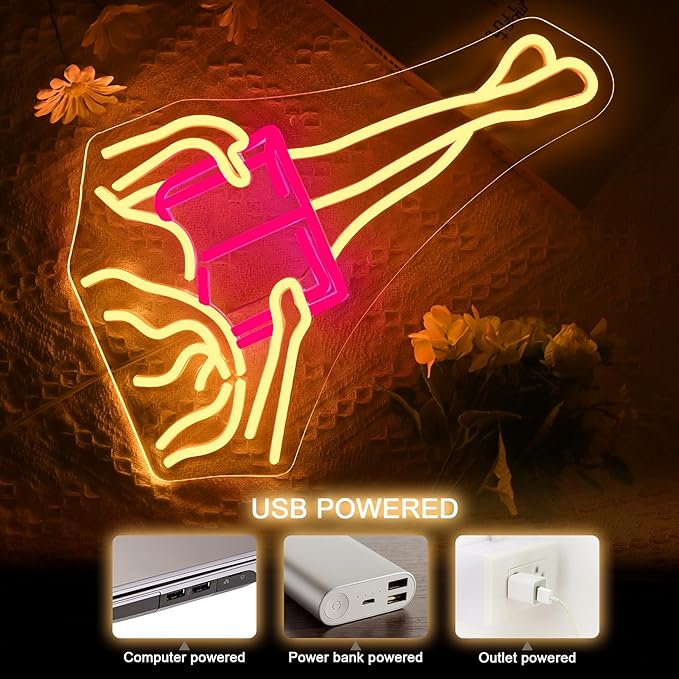 NOSUN Girl Read Book Neon Sign, Book Neon Signs for Wall Decor, Colorful LED Neon Signs for Teen Girls Neon Lights Signs for Bedroom, Salon, Party Neon Name Sign