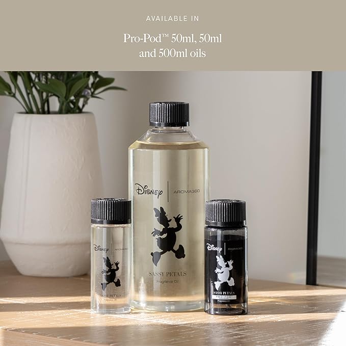 Aroma360 | Disney | Sassy Petals Fragrance Oil Blend | Daisy Duck | Luxury Aromatherapy Scent Diffuser Oil | Bergamot, Rose and Amber 16.9 fl oz, 500 mL