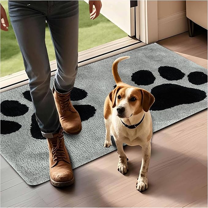 Super Absorbent Dog Bath Mat – Non-Slip Quick Dry Pet Mat for Dogs & Cats, Soft Microfiber Towel Rug for Bathroom, Grooming, Entryway – Machine Washable, 36"x24"