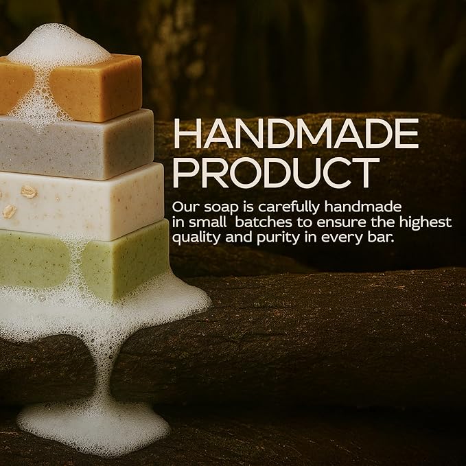Sea Moss Bar Soap with Green Tea – Vegan Organic Face & Body Soap – Handmade Skincare Gift for Women or Mom Natural Cleanser – Birthday Present – Made in USA
