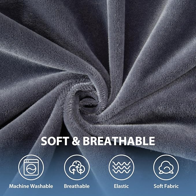 King Bed Wedge Pillow for Headboard Gap, Mattress Bed Gap Filler(0-8"), Between Headboard and Mattress, Triangle Headboard Pillow(Grey,King)