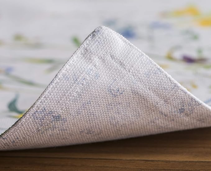 Maison d' Hermine Placemats Set of 4 100% Cotton Washable Cloth Place Mats, Reusable Table Mats for Kitchen Dining Decoration, Party, Wedding, Restaurant Spring/Summer (Fleurs De Mai, 13" x 19")