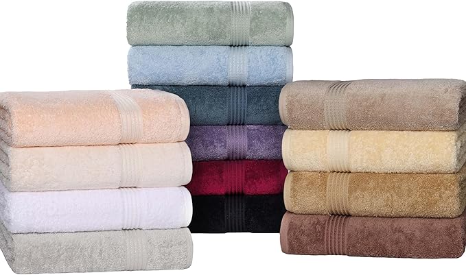 Superior Egyptian Cotton 8-Piece Hand Towel Set, Towel Basics For Quick Dry, Absorbent Small Towels, Facial, Spa, Kitchen, Bathroom Essentials, Apartment, Guest Bath, Soft, Washcloth, Royal Purple