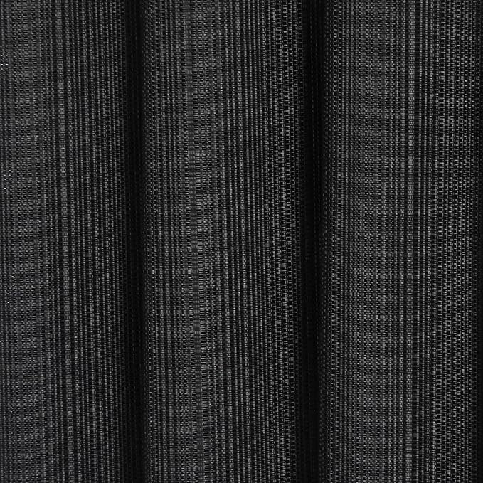 SHACOS Small Round Table Placemats Wedge Placemat Set of 4 Non Slip Heat Resistant Woven Vinyl Table Mats Wipe Clean Indoor Outdoor (4, Black)