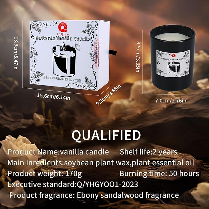 Bamboo Jasmine Candle for Home, Premium Green Scented Candles for Men, Made with Natural Soy, Gifts for Men and Women, Candle Scented, Peace and Tranquility
