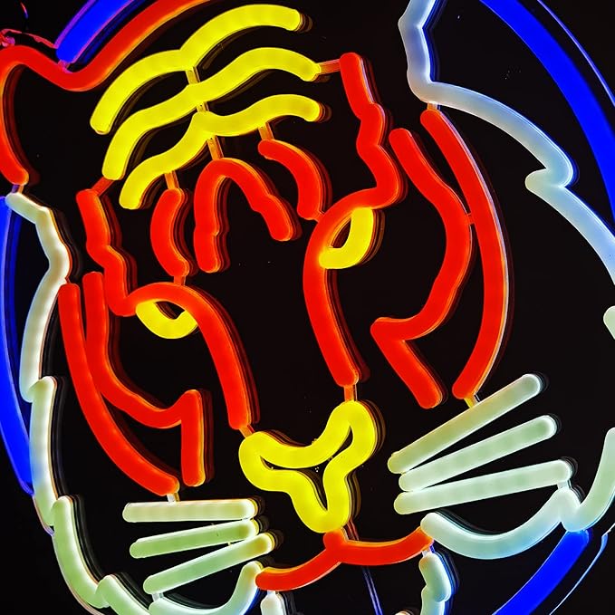 Tiger LED Neon Light Sign for Beer Bar Club Bedroom Office Hotel Pub Cafe Wedding Birthday Party Man Cave Art Wall