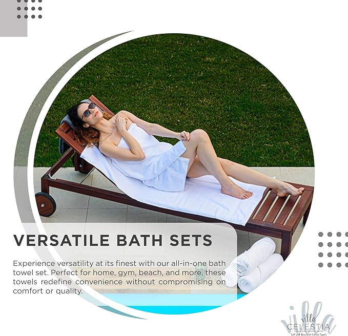 100% Combed Cotton Bathroom Towel Set of 10- 2 Bath Towels, 4 Hand Towels, 4 Wash Cloths, Sustainable, Soft, Highly Absorbent 10 Piece Cotton Bath Towel Set Ideal for Hotels, Spa, Bathroom, Dorm, Grey