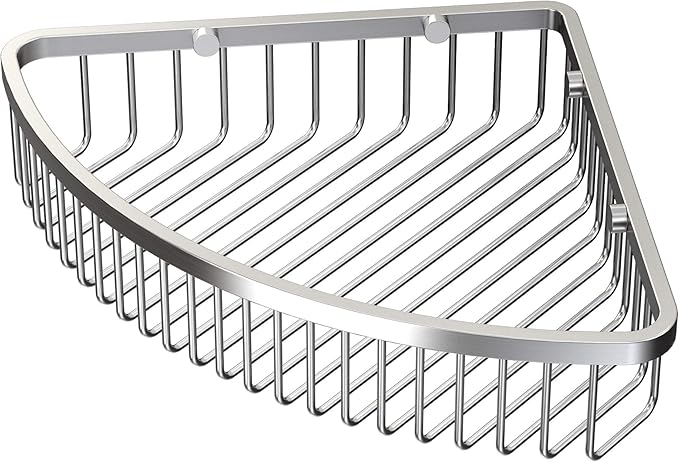 Gatco 1571 Corner Soap Basket, Satin Nickel