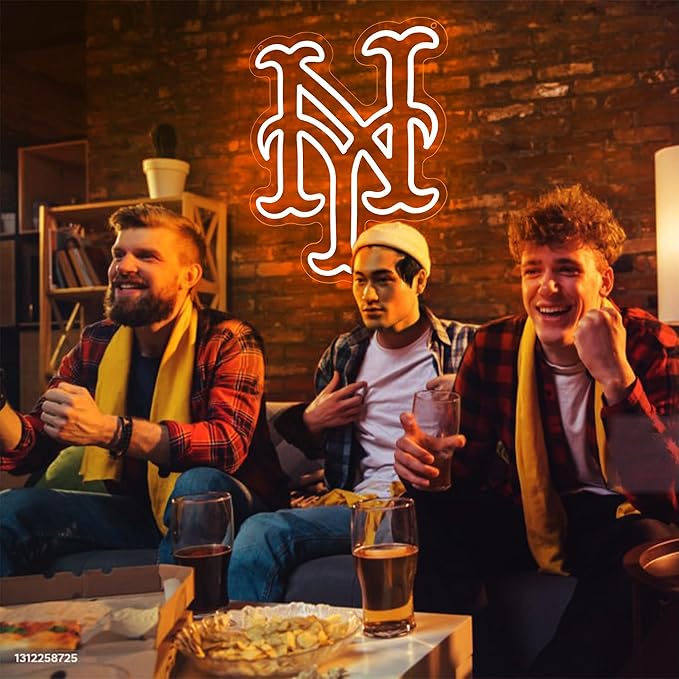 Baseball Neon Sign for Wall Decor Baseball Sport Team LED Neon Light for Man Cave Dormitory Bar Club Birthday Gifts for Sport Fans USB Powered(ZKXD314)