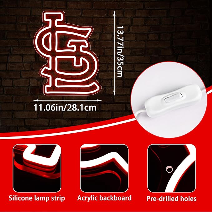 Baseball Neon Sign for Wall Decor Baseball Neon Light Baseball Sports LED Neon Signs for Man Cave,Club,Bar Pub,Party,Birthday Christmas Gifts for Man,Boys,Fans,Size 13.8 * 11.1inch(FMXD241)