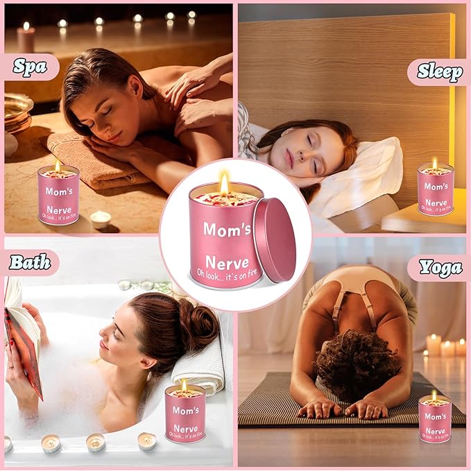 Gifts for Mom from Daughter Son Mother's Day Gift Funny Mom Candle Keychain for Mothers Day Christmas Birthday Presents