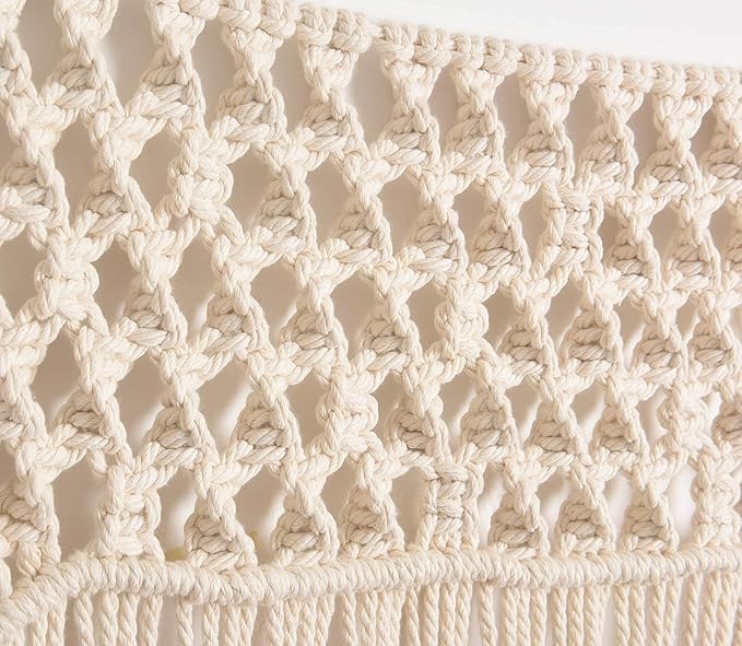 IOWER Macrame Wall Hanging Woven Large Colorful Macrame Wall Decor Fiber Art Handmade Home Room Decor 40" W*32" L