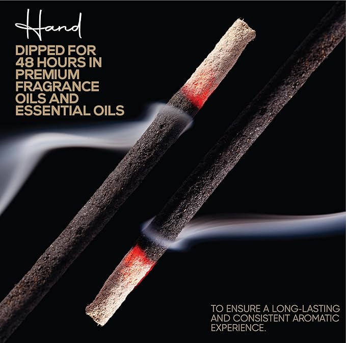 Citronella Exotic Incense Sticks 7 Inch - Bulk 1 Bundle 85 to 100 Sticks - Natural 7" Long Lasting Aroma That Burns for 30 to 45 Minutes.