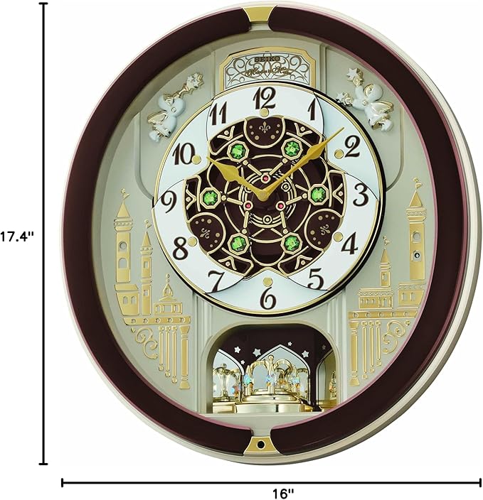 Seiko Melodies in Motion Musical Wall Clock, Spring Dance