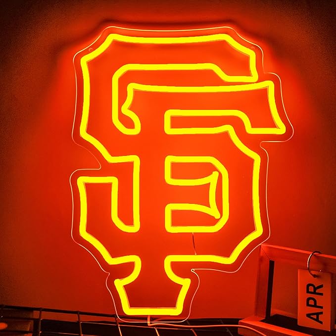 Baseball Neon Sign for Wall Decor Baseball Neon Light for Man Cave Birthday Gifts for Men With Dodge Team Logo Led Sign for Bar Party Dorm Decor Size16.1 * 12.2In(ZYLD062)