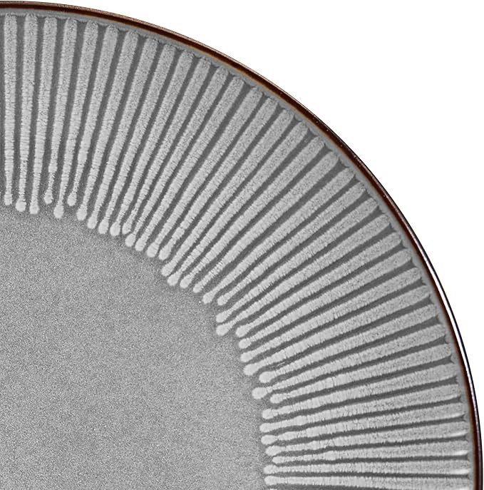 Pfaltzgraff Arlie Gray 12 Piece Dinnerware Set, Service for 4, Gray