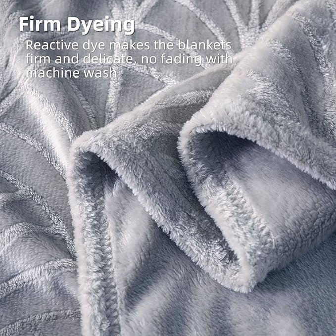 Whale Flotilla Flannel Fleece Twin Size Blanket for Bed, Soft Fluffy Velvet Bedspread Coverlet with Decorative Vintage Pattern for All Season, Warm and Lightweight, 90x66 Inch, Silver Grey