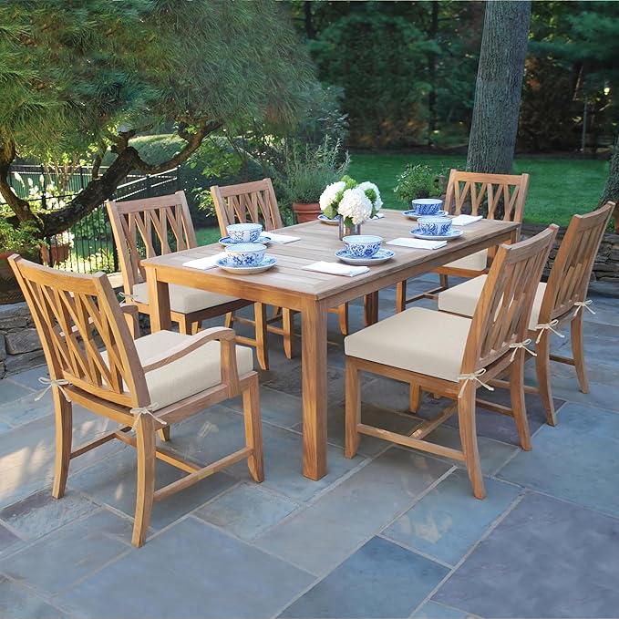 Outdoor Chair Cushions Set of 4, Water-Resistant & Fadeness 18.5" W x 16" D x 2.5" T Seat Cushion, High Density Foam with Dual Straps for Patio Garden Furniture Sofa Dining Chairs, Beige