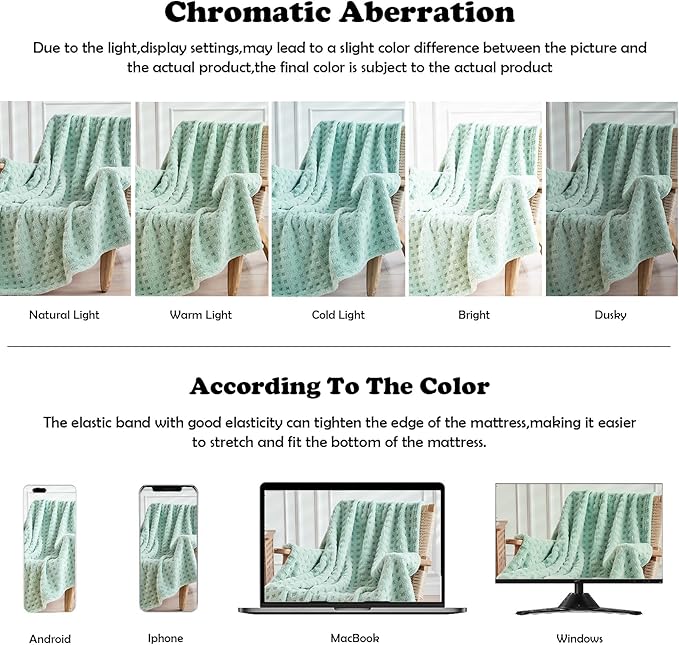 NEWCOSPLAY Super Soft Throw Blanket Green Premium Silky Flannel Fleece 3D Waffle Checkered Lightweight Bed Blanket All Season Use (New Sage Green, Throw(50"x70"))