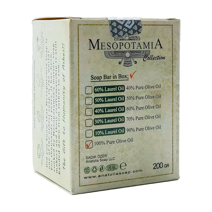 Aleppo Soap, 2-Pack | 100% Olive Oil Organic Handmade Natural Castile Soap for Women & Men | Big Bar, 2 x 7 oz (14 oz Total)