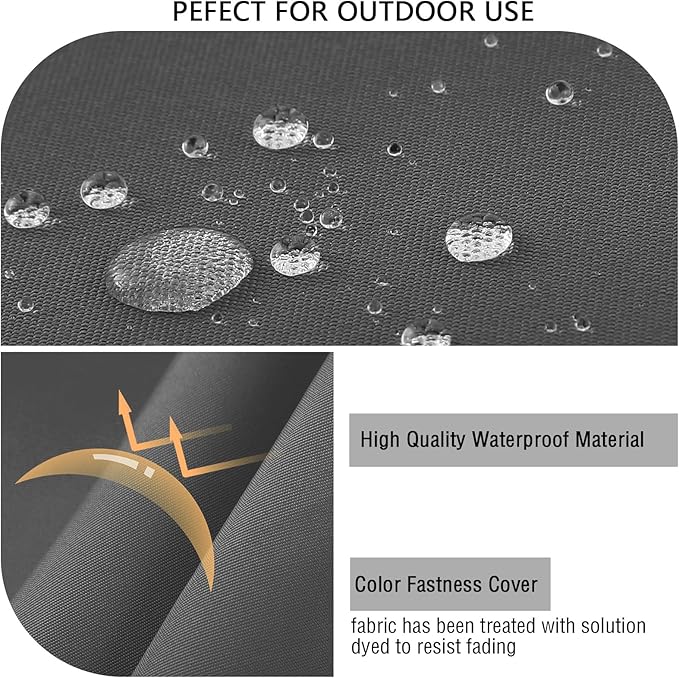 idee-home Outdoor Cushions for Patio Furniture, Waterproof Outdoor Seat Cushion Hampton Bay Deep Seat Replacement Cushions for Garden