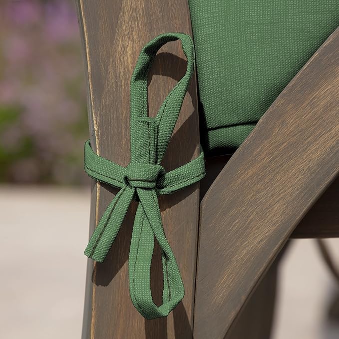 ARDEN Outdoor Dining Chair Cushion, 21 x 21, Rain-Proof, Fade Resistant 21 x 21, Moss Green Leala