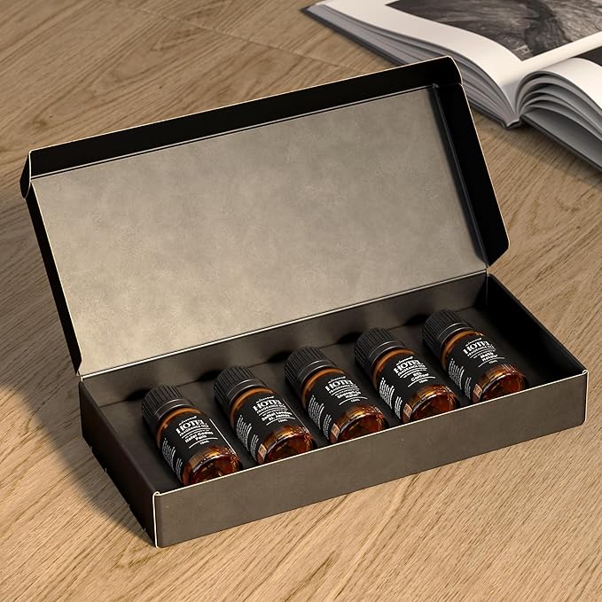 AirScent Hotel Diffuser Oil Gift Set - International Traveler Hotel Scents - 10 mL, 0.34 fl oz Fragrance Oil Set - Inspired by The London St. James, Shangri-La, Costes Paris, Ritz Carlton and Melia
