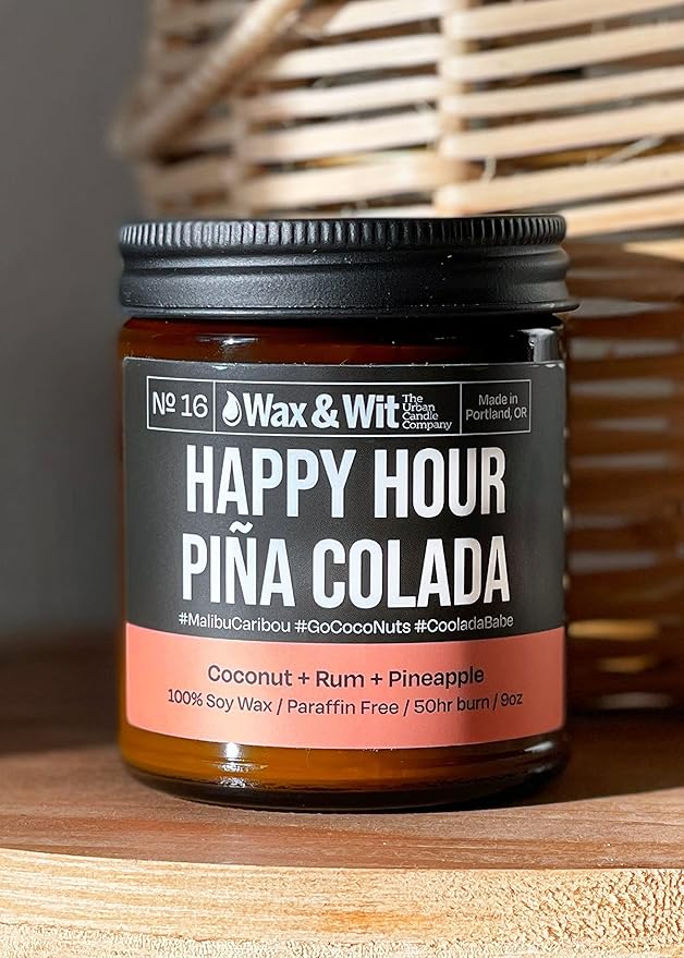 Wax & Wit Funny Soy Candle Gift for Women - Humorous, Aromatherapy Soy Wax Candle, Ideal for Housewarming, Coworker, Birthday – Pineapple, Coconut - 9oz