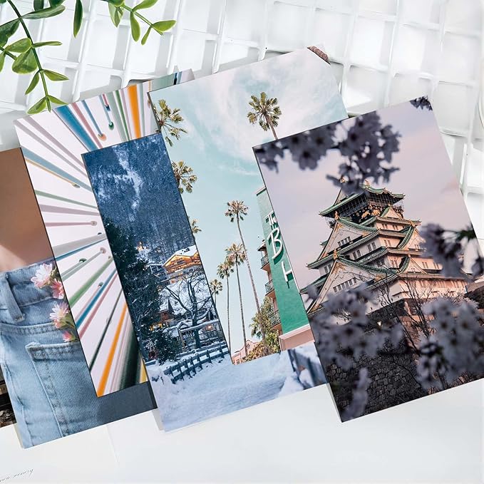 LA MAISON COZY Wall Collage Kit, Teen Posters Art Print, 50PCS 4x6'' Vintage Wall Decor Gift for Teen Girls' Dorm Room