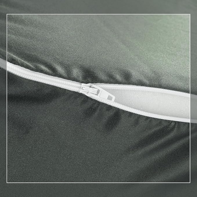 HOMBYS Satin Bed Wedge Pillow Cover Silky & Smooth Wedge Pillowcase 1 Pack 24x24x7.5, Soft & Breathable, Removable & Machine Washable-Zipper Design (Pillow Not Include)