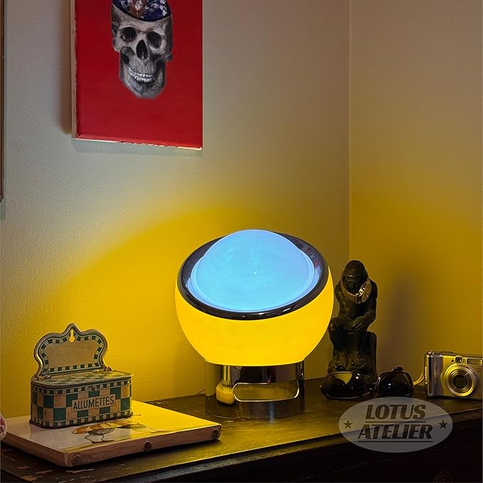 Bauhaus Lamp | Mid Century Modern Table Lamp, Orange