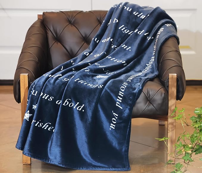 WOLF CREEK BLANKET - Single Layer Fleece Light and Love Compassion Blanket- Positivity Courage and Affirmations Get Well Gift, Plush Healing Thoughts Love Hope & Comfort