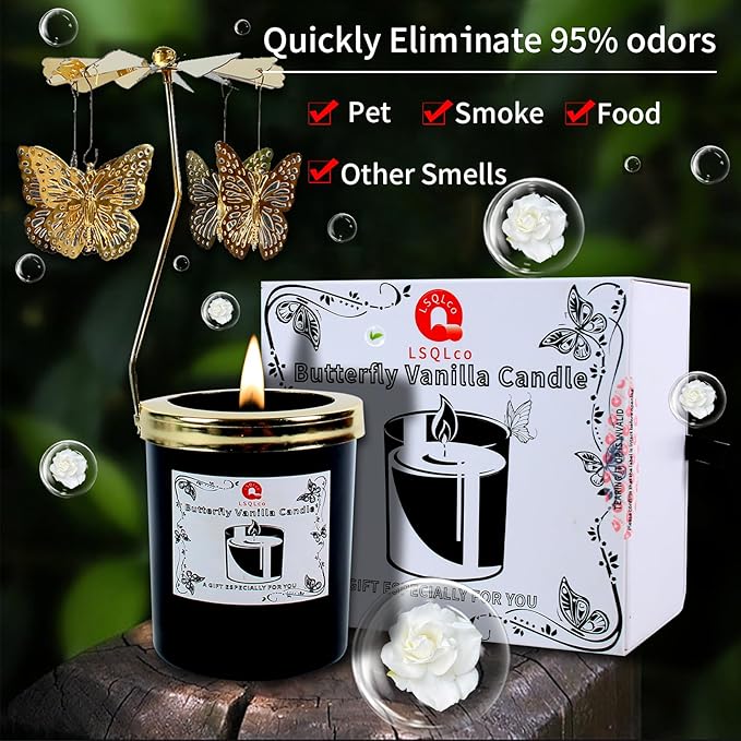 Premium Gardenia Scented Candle for Men & Women, Highly Scented, Long Burning Candles Premium, All Natural Soy Candles, Home Decor with Gift Box