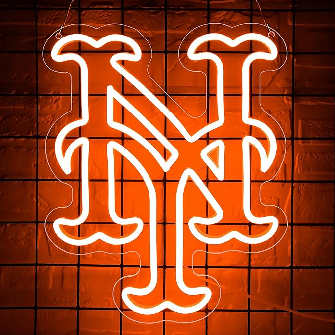 Baseball Neon Sign for Wall Decor Baseball Sport Team LED Neon Light for Man Cave Dormitory Bar Club Birthday Gifts for Sport Fans USB Powered(ZKXD314)