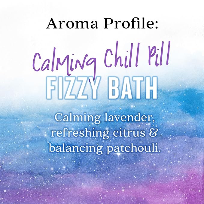 Aura Cacia Calming Chill Pill Fizzy Bath 2.5oz (Pack of 2)