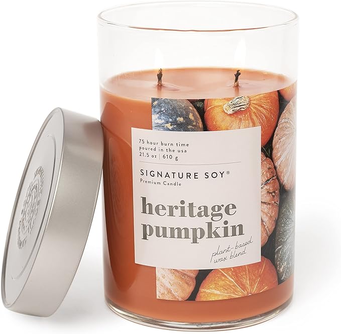 Lidded Heritage Pumpkin Scented Candle
