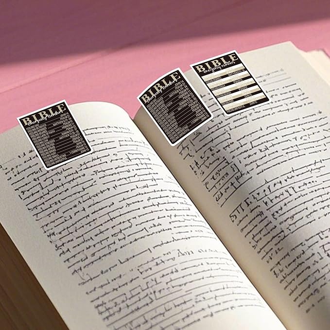 Bible Emergency Numbers Magnetic Bookmarks: 8 Pcs Christian Scriptures Magnet Book Marks, Religious Book Page Markers, Gifts Sunday School Bible Study Supplies