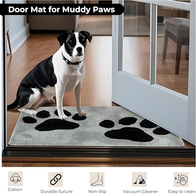 Super Absorbent Dog Bath Mat – Non-Slip Quick Dry Pet Mat for Dogs & Cats, Soft Microfiber Towel Rug for Bathroom, Grooming, Entryway – Machine Washable, 36"x24"