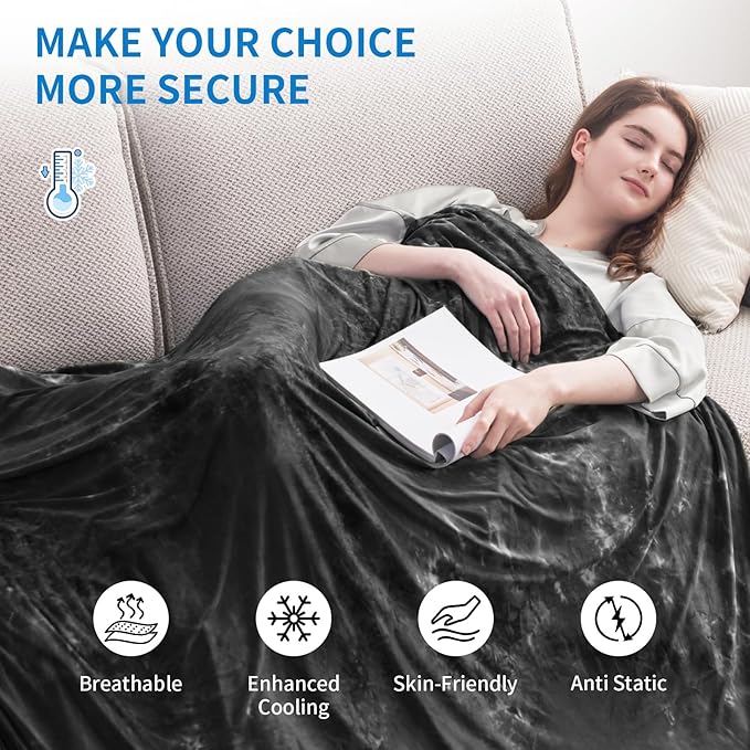 Guohaoi Cooling Blanket (90"x108"King Size) for HotSleepers,Decortive Tie Dye,Absorbs Heat to Keep Body Cool for Night Sweats,Arc-Chill Q-Max >0.5Cool Fiber,Keep Cool,All-Season.