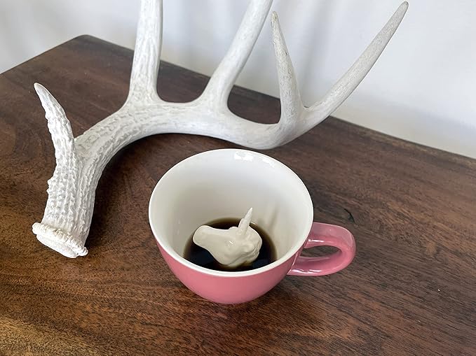 Creature Cups UNICORN Ceramic Cup (11 Ounce, Bubblegum Pink Exterior) - Horse, Pony Mug - Hidden 3D Animal Inside Mug - Birthday, Holiday, Housewarming Drinkware Gift for Coffee & Tea Lovers